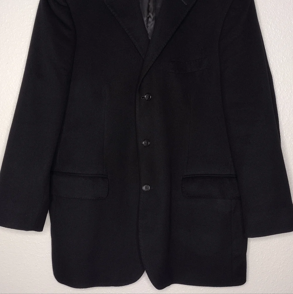 J. Crew Season Holiday 100% Cashmere Black Sport Coats Blazer Jacket Sz 46R